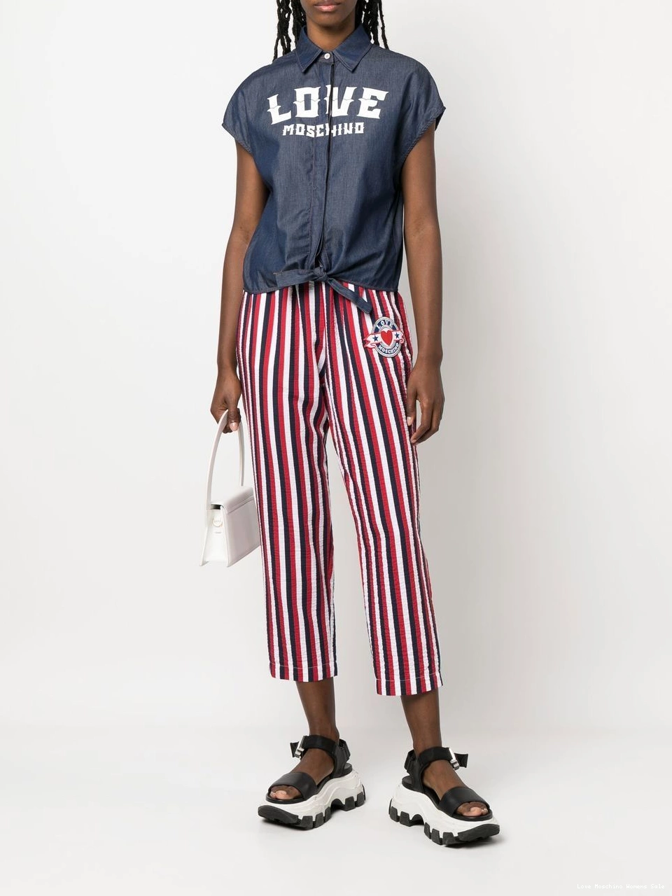 Affordable Love Women logo-print shirt Moschino 0420